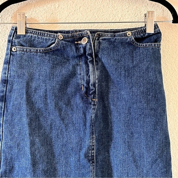 D’Mode Classix Vintage Midi Denim Skirt Women Size 1 - Picture 3 of 6